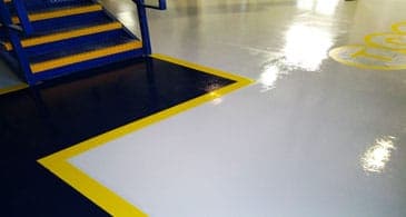 garage metallic epoxy floor