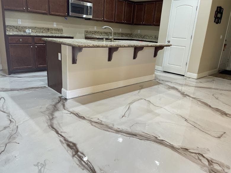 metallic epoxy Los Angeles