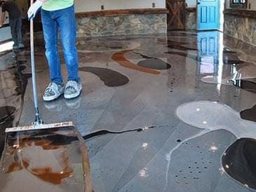 metallic epoxy resin floor